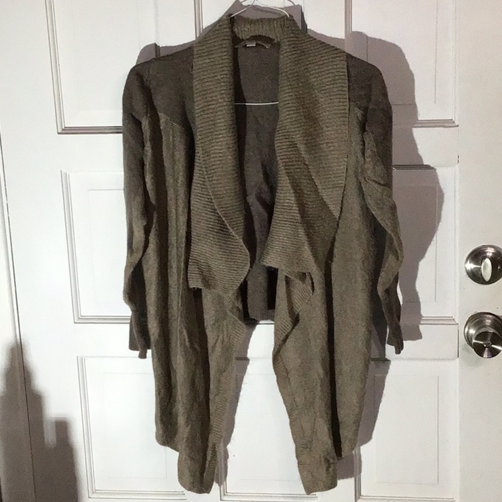 ANN TAYLOR LOFT ASYMMETRICAL CARDIGAN